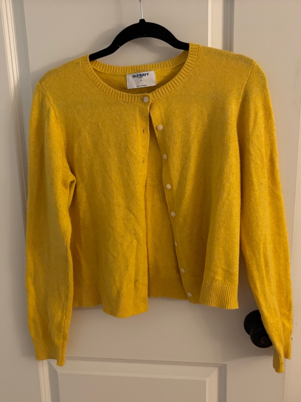 Old Navy So Soft Yellow Button-Front Women's Cardigan
